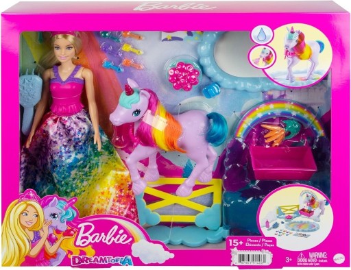 Zdjęcie oferty: Zestaw lalka Barbie Dreamtopia prezent jednorożec