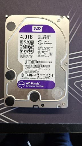 Zdjęcie oferty: Dysk HDD WD Purple 4TB