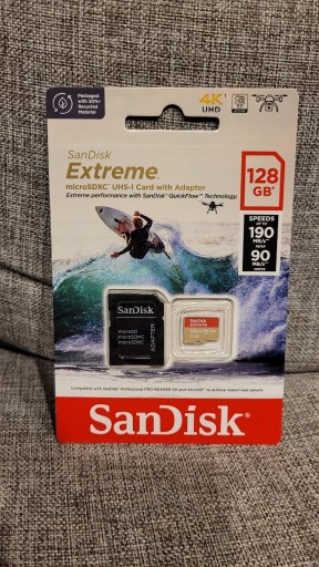 Zdjęcie oferty: Sandisk Extreme microSDXC 128 GB 190/90 MB/s 