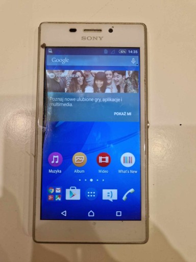 Zdjęcie oferty: Smartfon Sony XPERIA M2 biały D2303 DZIAŁA telefon
