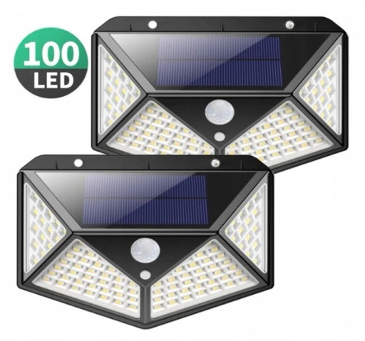 Zdjęcie oferty: LAMPA SOLARNA Z CZUJNIKIEM RUCH I ZMIERZCHU 100LED