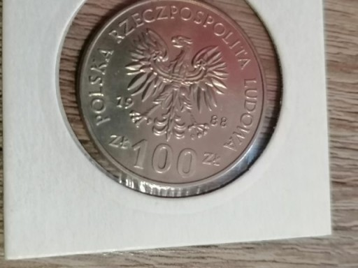Zdjęcie oferty: Moneta 100 zł z 1988