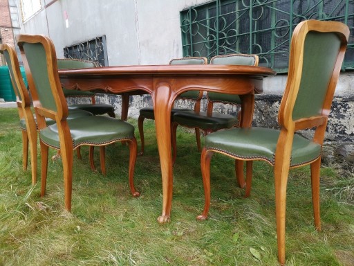 Zdjęcie oferty: *Ludwikowski stół 245 cm z 6 krzesłami, skóra* 