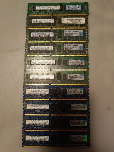 Zdjęcie oferty: Pamięć DDR3 4GB 1Rx4 PC3 10600R serwerowa 