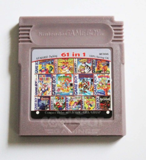 Zdjęcie oferty: Game Boy Gameboy gra 61 w 1 Mario Pokemon Contra
