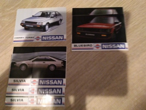Zdjęcie oferty: stare naklejki samochód Nissan 6 sztuk