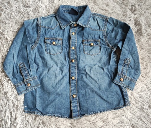 Zdjęcie oferty: Koszula jeansowa niebieska Zara Baby  r. 86