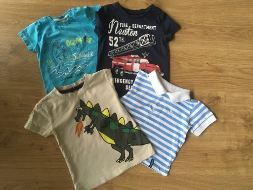 Zdjęcie oferty: 4x t-shirt Bluzka z krótkim rękawem, rozmiar 92.