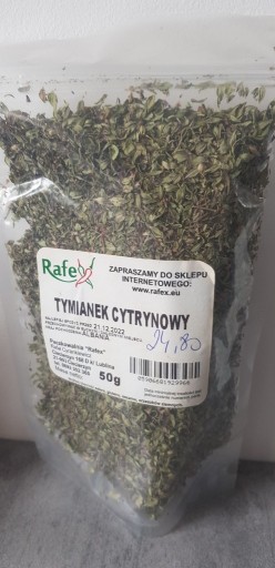 Zdjęcie oferty: Tymianek cytrynowy 50g