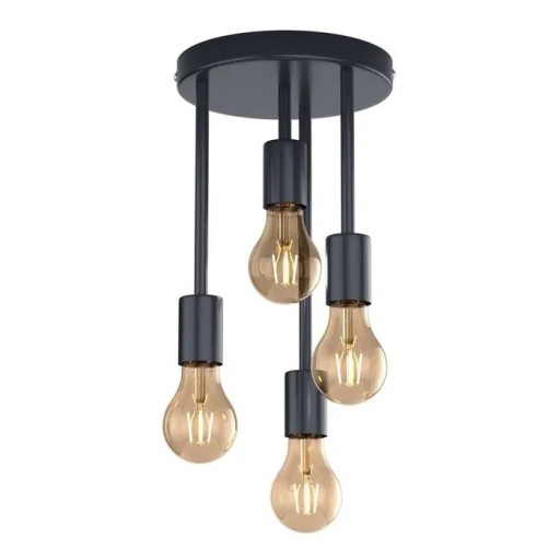 Zdjęcie oferty: HBVAN Lampa Sufitowa Retro Vintage 4 żarówki E27