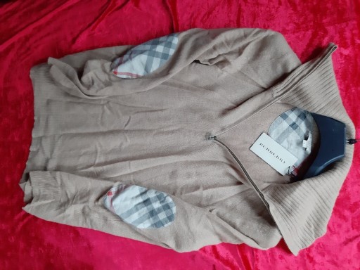 Zdjęcie oferty: Burberry sweter jasny brąz L 100% oryg nr seryjny 