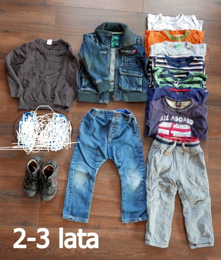 Zdjęcie oferty: Zestaw ubrań 2-3 lata: spodnie, kurtka, koszulki