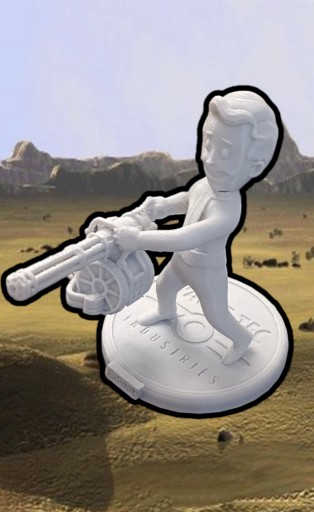 Zdjęcie oferty: Figurka 3d, Model Vault Boy gun Fallout + gratis