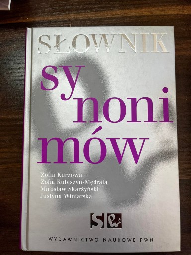 Zdjęcie oferty: SŁOWNIK SYNONIMÓW ZOFIA KURZOWA