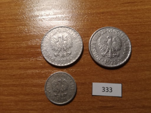 Zdjęcie oferty: 10 gr i 1 zł z 1978 r. Zestaw monet (333)