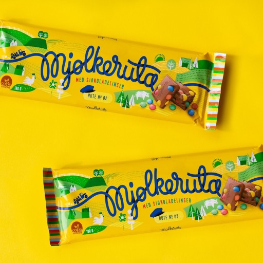 Zdjęcie oferty: Norweska czekolada mleczna z lentilkami HIT 190g