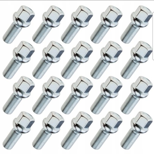 Zdjęcie oferty: ŚRUBY KOŁA 14x1.5 KULA 28MM 20 SZTUK AUDI A3 A4 A6 Q3 Q5 VW GOLF PASSAT