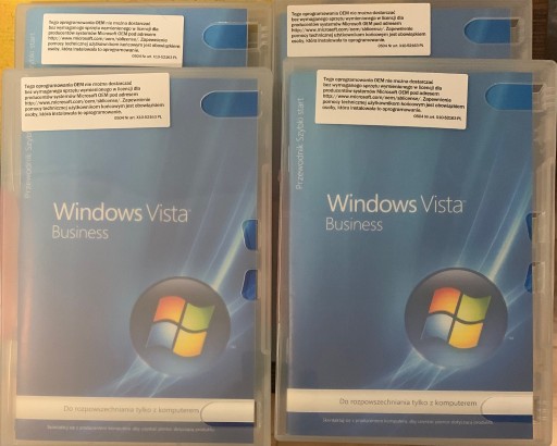 Zdjęcie oferty: Windows Vista Biznes PL
