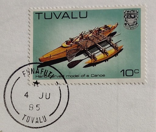 Zdjęcie oferty: TUVALU 1985 znaczek + koperta