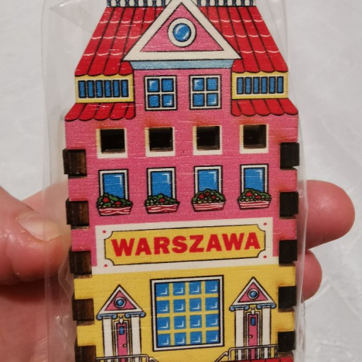 Zdjęcie oferty: Magnes na lodówkę Zapałki kamieniczka Warszawa