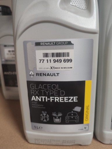 Zdjęcie oferty: PŁYN KONCENT CHŁODNICZY RENAULT GLACEOL 7711949699