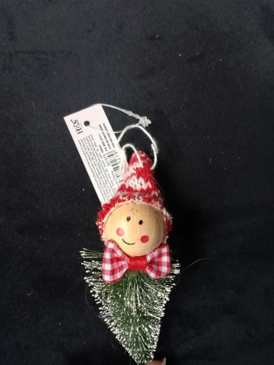 Zdjęcie oferty: Bombka choinkowa, ozdoba świąteczna do powieszenia, krasnalek, skrzat, elf