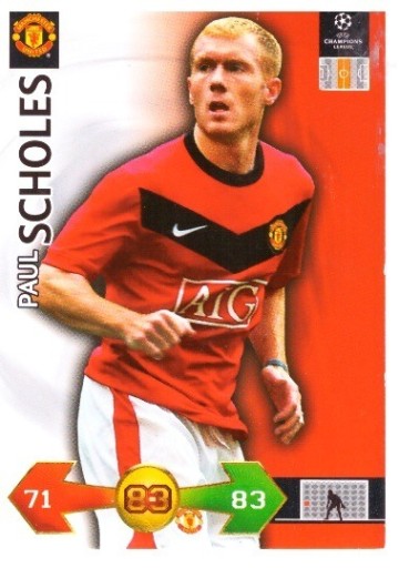 Zdjęcie oferty: PANINI CHAMPIONS LEAGUE 09/10 SCHOLES MAN UTD 