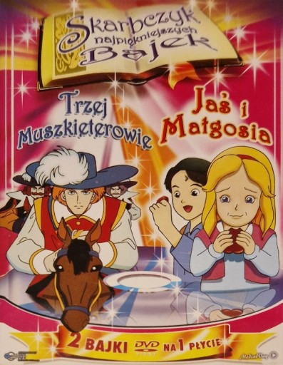 Zdjęcie oferty: 3 bajki DVD -Scooby-Doo/Jaś i Małgosia/3 Muszkiete