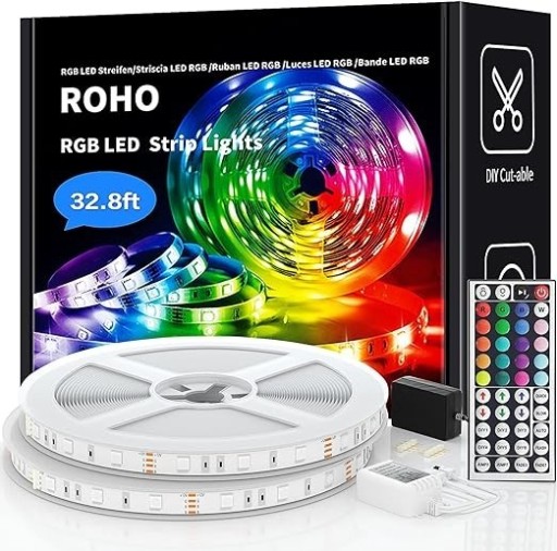 Zdjęcie oferty: Taśma LED RGB ,2 X 5m, z pilotem.