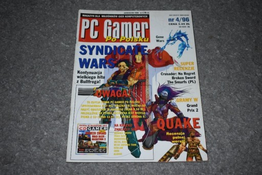 Zdjęcie oferty: Czasopismo PC Gamer Po Polsku 4/96 1996 BDB