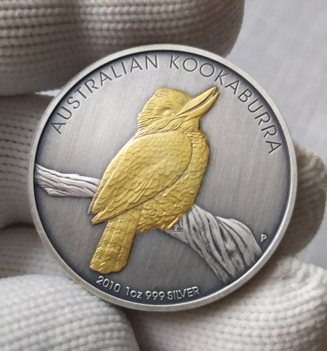 Zdjęcie oferty: Srebrna moneta Kookaburra 1oz 2010 antyk gold