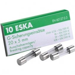 Zdjęcie oferty: Bezpiecznik szklany rurkowy 5x20mm 500mA 10 sztuk