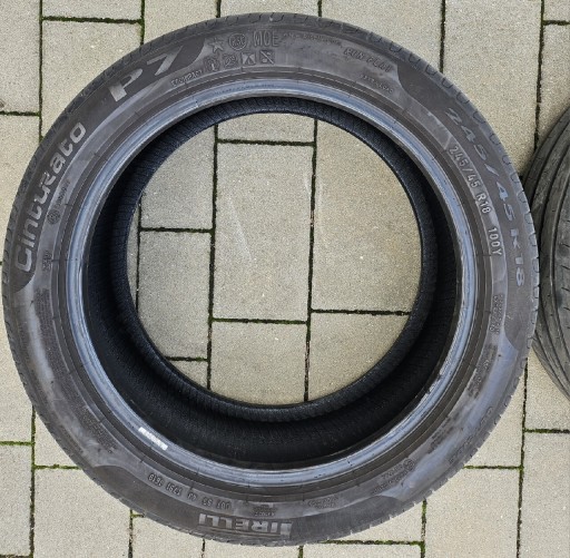 Zdjęcie oferty: 2x Pirelli Cinturato P7 Run Flat 245/45 R18" 100Y