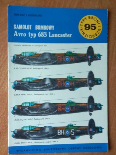 Zdjęcie oferty: Typy Broni i Uzbrojenia 95- Avro typ 683 Lancaster