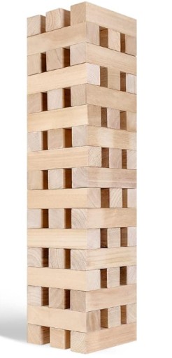 Zdjęcie oferty: Zestaw 47 mega lekkich drewnianych klocków 