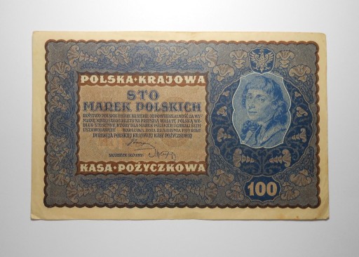 Zdjęcie oferty: stary banknot 100 Marek Polskich 1919