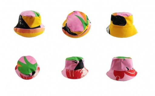 Zdjęcie oferty: Dwustronny kapelusz kubełkowy czapka rybacka bucket hat handmade