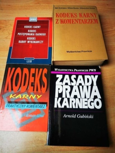 Zdjęcie oferty: Kodeks karny z komentarzem plus zasady prawa karne