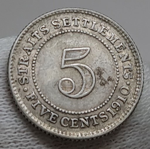 Zdjęcie oferty: STRAITS SETTLEMENTS 5 CENTS 1910