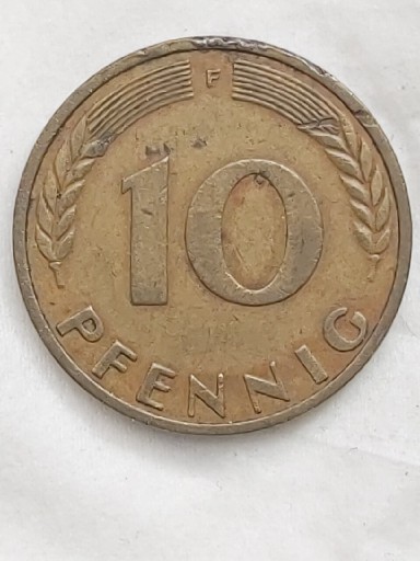 Zdjęcie oferty: 451 Niemcy RFN 10 fenigów, 1950