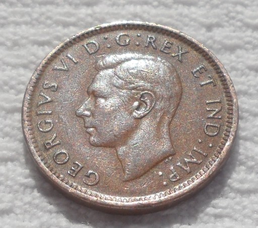 Zdjęcie oferty: Kanada Canada George Jerzy VI 1 cent 1945