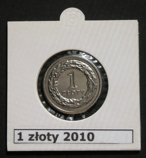 Zdjęcie oferty: Polska 1 złoty 2010 - holder - stan menniczy