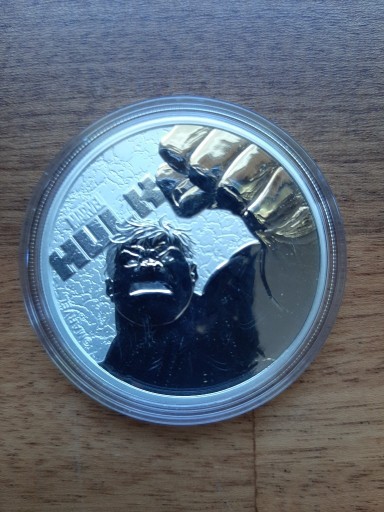 Zdjęcie oferty: Srebrna moneta Marvel Hulk Tuvalu 2019 1oz 1 uncja