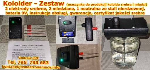 Zdjęcie oferty: Srebro koloidalne generator, maszynka NOWA 