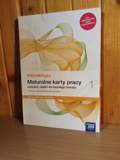 Zdjęcie oferty: Matematyka, Maturalne karty pracy 1 Nowa Era