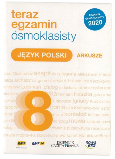 Zdjęcie oferty: Teraz egzamin ósmoklasisty. Język polski. Arkusze.