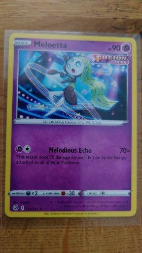 Zdjęcie oferty: Karta Pokemon Meloetta (FST 124/264)