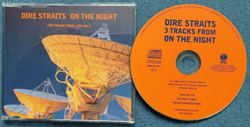 Zdjęcie oferty: Dire Straits - On The Night [CD-promo]