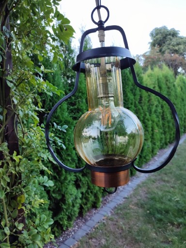 Zdjęcie oferty: Lampa w stylu dawnym, naftowa, metaloplastyka