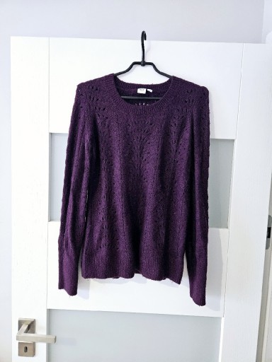 Zdjęcie oferty: Fioletowy sweter GAP s 36 wełna 